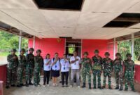 Sinergi Kesehatan Satgas Yonif 521/DY Pos Muaranawa dengan Puskesmas Distrik Airu Kabupaten Jayapura