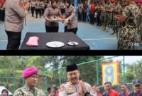 Polres Langkat Berikan Surprise Dalam Peringatan HUT Korps Marinir ke-80