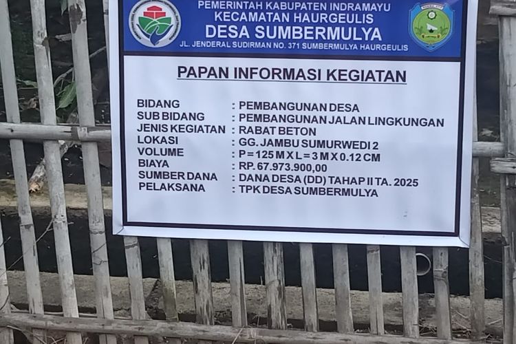 Proyek Jalan Cor Beton Didesa SumberMulya Diduga Tidak Sesuai Spek Dan Terindikasi Korupsi 