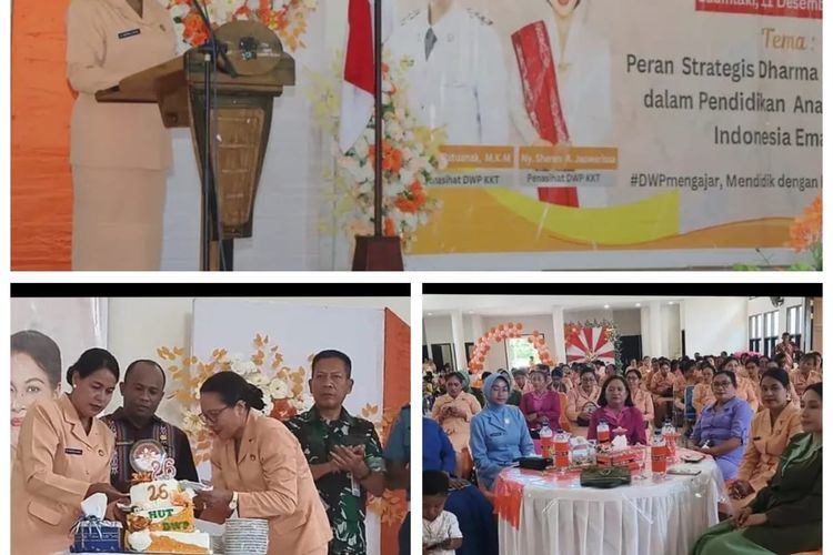 HUT DWP Ke-26 : Dharma Wanita Persatuan Tanimbar Perkuat Sinergis Dalam Pendidikan Anak Bangsa