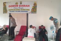 Polres Tulang Bawang & Pmi Gelar Donor Darah Besar-Besaran Di Gereja Tugu Kuning, 50 Peserta Antusias