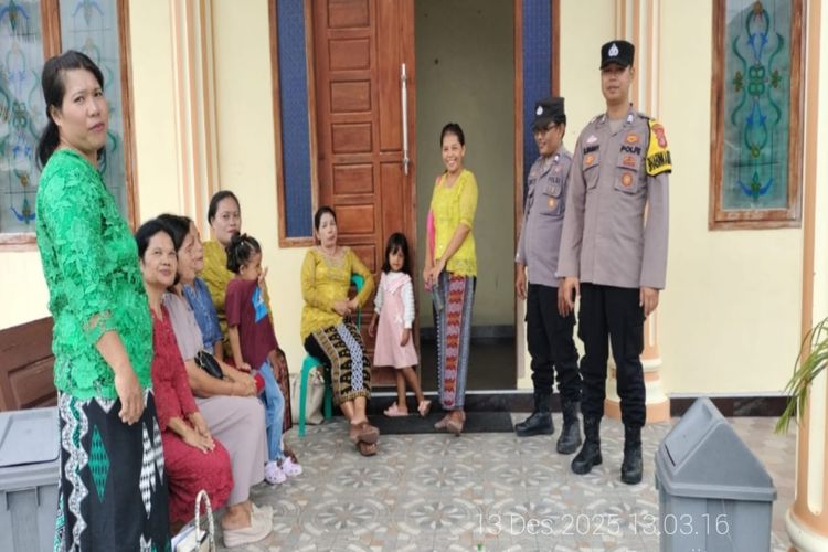 Polri Hadir Jaga Kesucian Natal, Ibadah Jemaat HKBP Makartitama Berlangsung Aman dan Khidmat