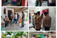 RUMAH WARGA BINAAN DI BOBOL MALING, BABINSA KORAMIL 411-04/TMJ, DIM 0411/KM DENGAN SIGAP SAMBANGI DAN MENGECEK RUMAH TEMPAT KEJADIAN. 