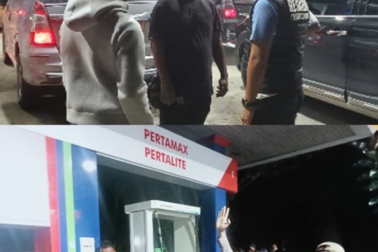 Kasatreskrim Polres Aceh Timur Perintahkan Anggotanya Untuk Menertibkan Antrian Pengisian BBM ke Sejumlah SPBU