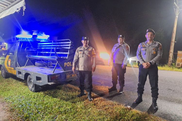 Polsek Pangkalan Susu Gelar Patroli Blue Light, Polres Langkat dan Polsek Jajaran Turut Laksanakan Secara Serentak