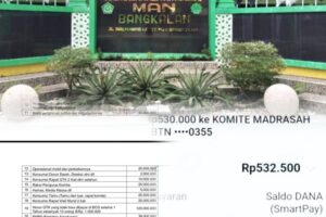 Sumbangan Rutin Tahunan MAN Bangkalan Terindikasi Penyimpangan, Realita dan Notulen tak Sinkron 
