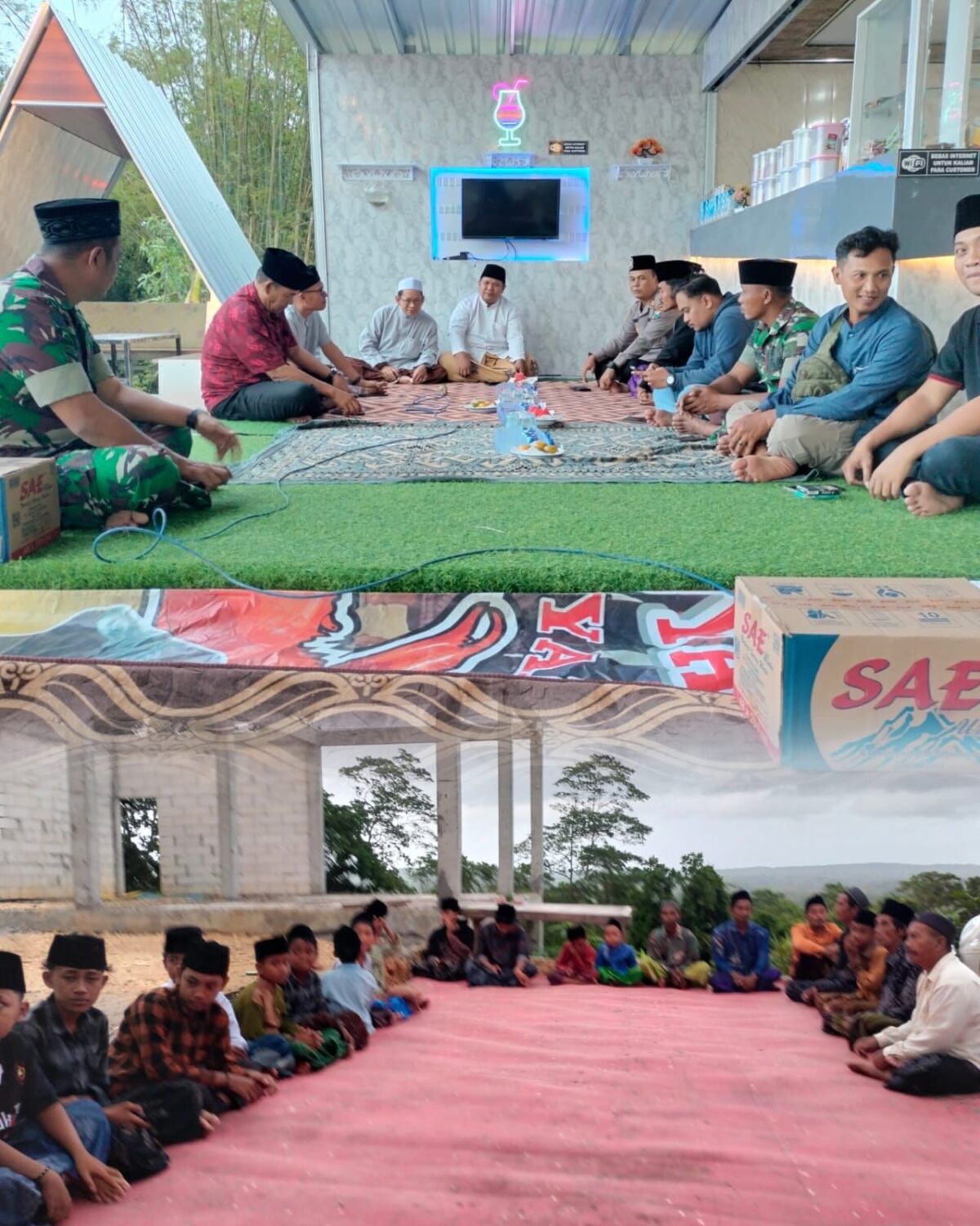 Bukber dan Doa Bersama di Kafe Sap Nyapsap Jadi Awal Sinergi Warga, Tokoh Masyarakat dan Muspika Klampis