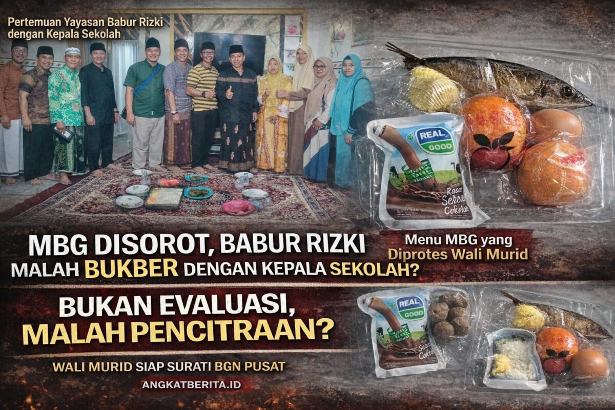 Usai Disorot Soal Menu MBG, Yayasan Babur Rizki Dinilai Lakukan Pencitraan, Wali Murid Siap Surati BGN Pusat.