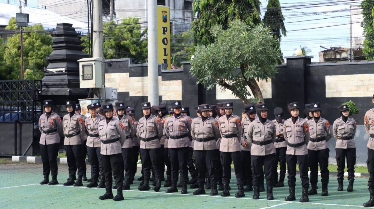 Hadapi Potensi Gangguan Saat May Day, Polresta Banyuwangi Gelar Latihan Dalmas