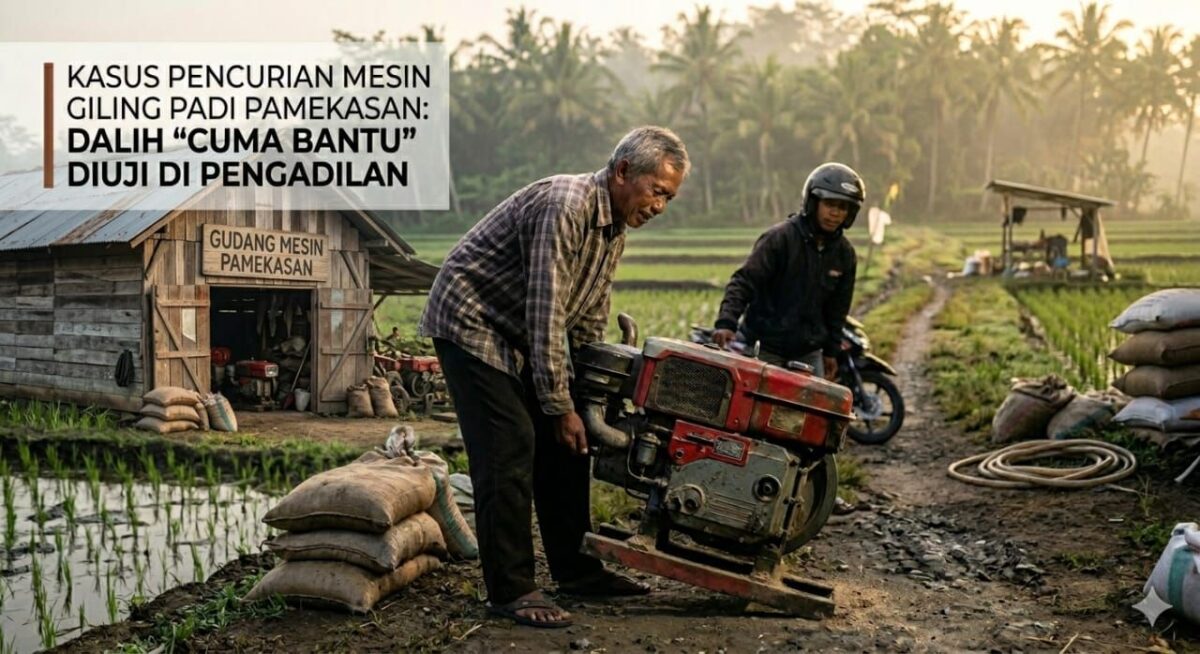 Praperadilan Ditolak, Alasan Sadriyo “Cuma Bantu Angkat Mesin” Diuji, Kebetulan atau Bagian dari Aksi Pencurian?