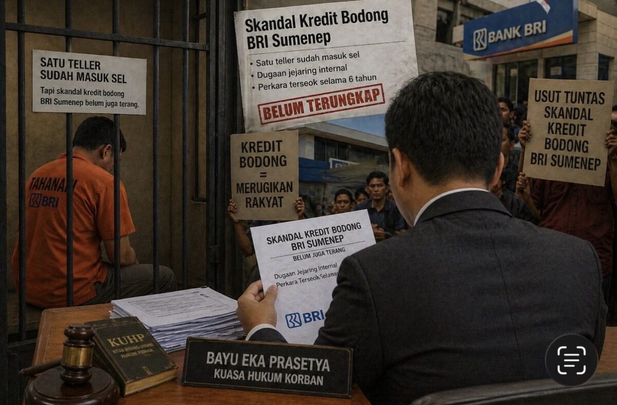 Teller N Dikurung, Otak Kredit Bodong BRI Sumenep Masih Berkeliaran?
