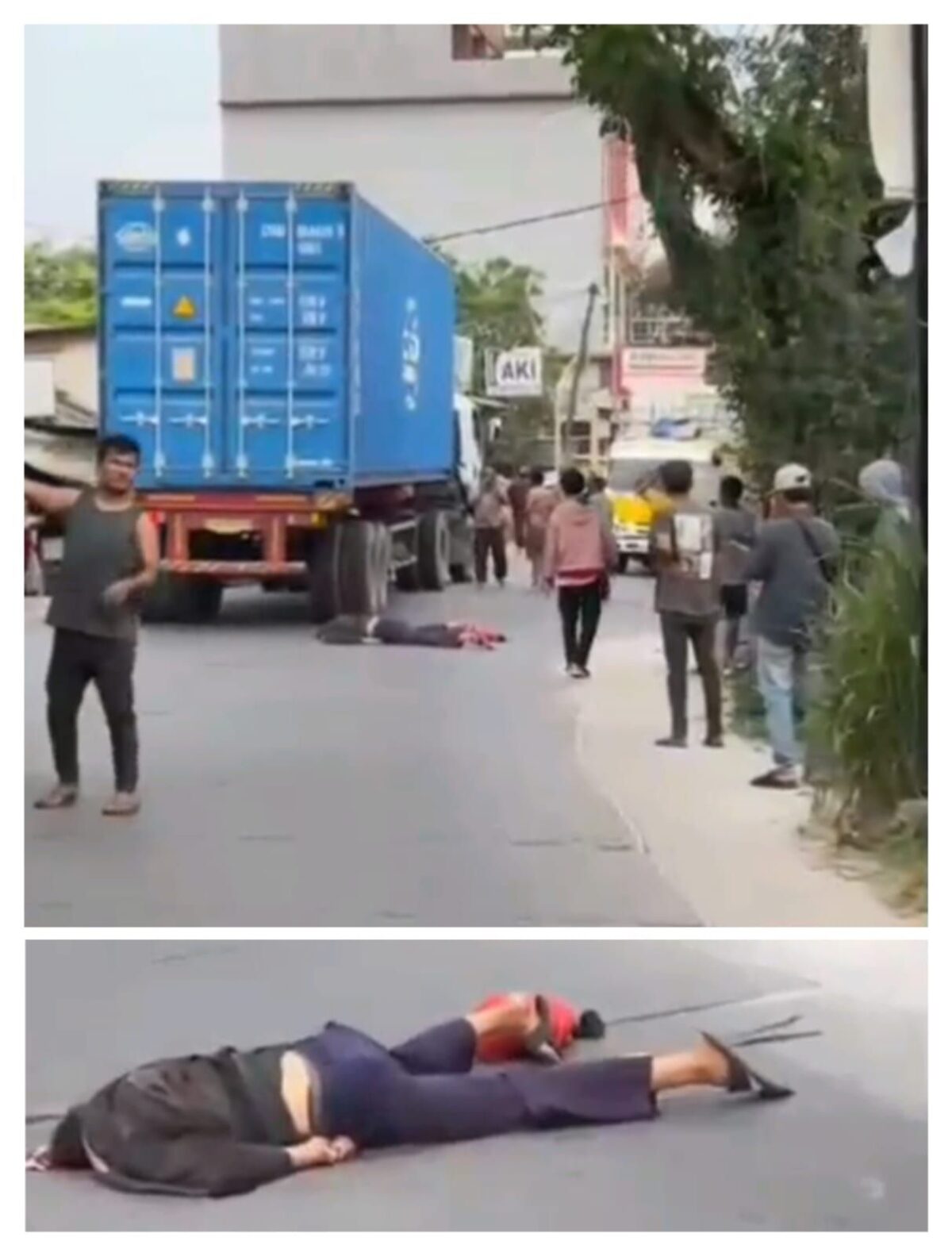 Truk Kontainer Makan Korban di Jalan Raya Mauk–Sepatan, Warga Soroti Keselamatan Lalu Lintas