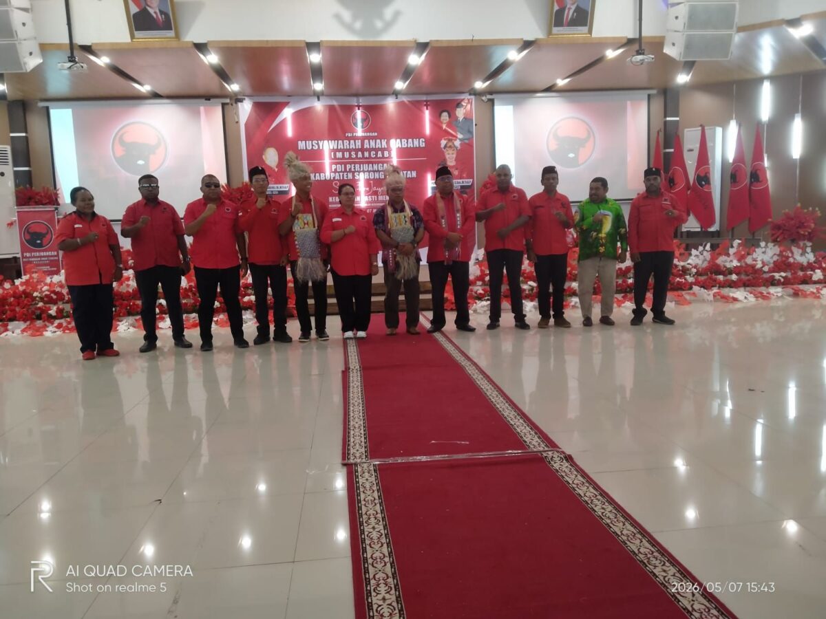 Musyawarah Cabang Satu PDIP Kabupaten Sorong Selatan Tahun 2026 Berlangsung Khidmat