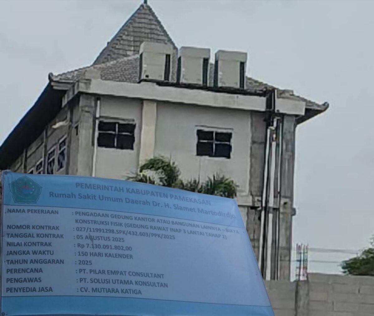 Ketua BMM Soroti PT Mutiara Katiga Belum Diblacklist, PPK RSUD SMART Bungkam Saat Dikonfirmasi