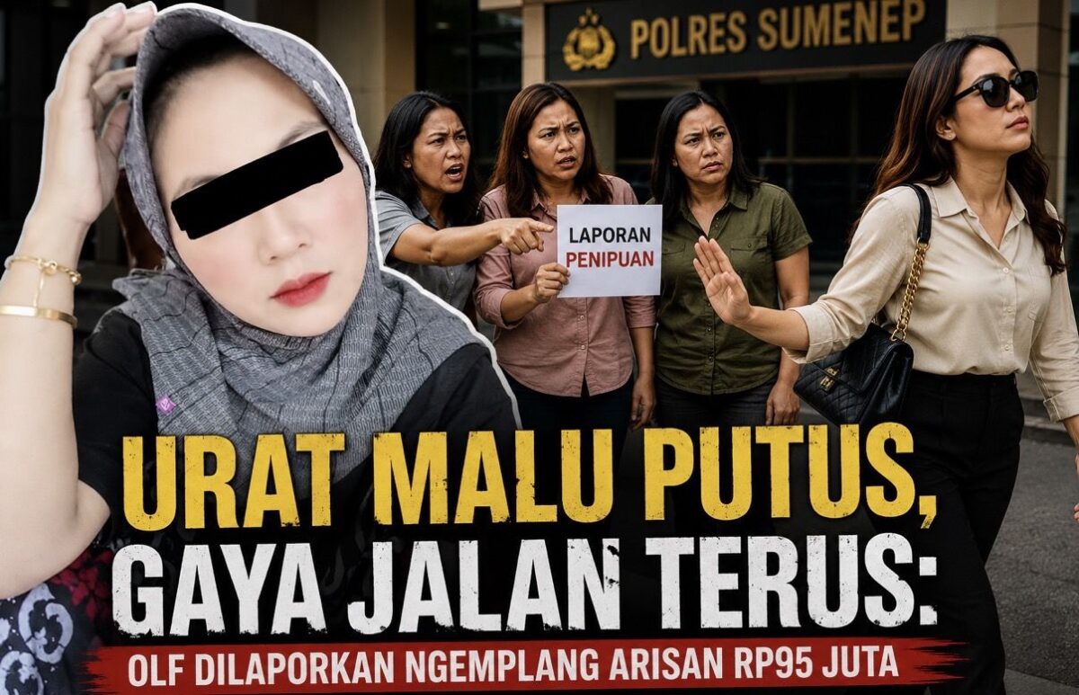 Urat Malu Putus, Gaya Jalan Terus: OLF Dilaporkan Ngemplang Arisan Rp95 Juta