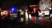 *Polres Langkat Gerak Cepat Evakuasi Pohon Tumbang dan Urai Kemacetan Arus Lalu Lintas*