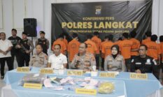 *Kapolres Langkat Pimpin Langsung Konferensi Pers Pengungkapan 33 Kasus Narkotika dalam Ops Antik Toba 2026*