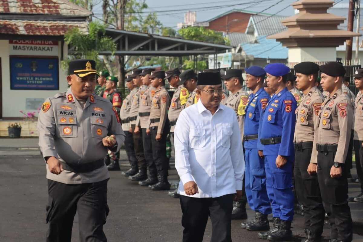 Polres Tanjab Barat Gelar Apel Sabuk Kamtibmas, Satukan Seluruh Elemen Masyarakat Jaga Keamanan Daerah