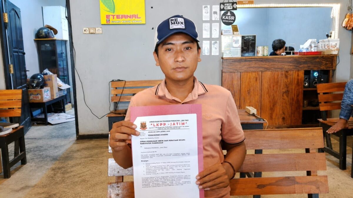LKPP-JATIM Surati Dinas PUPR Pamekasan Terkait Dugaan Pengrusakan Plengsengan Penahan Jalan di Desa Majungan