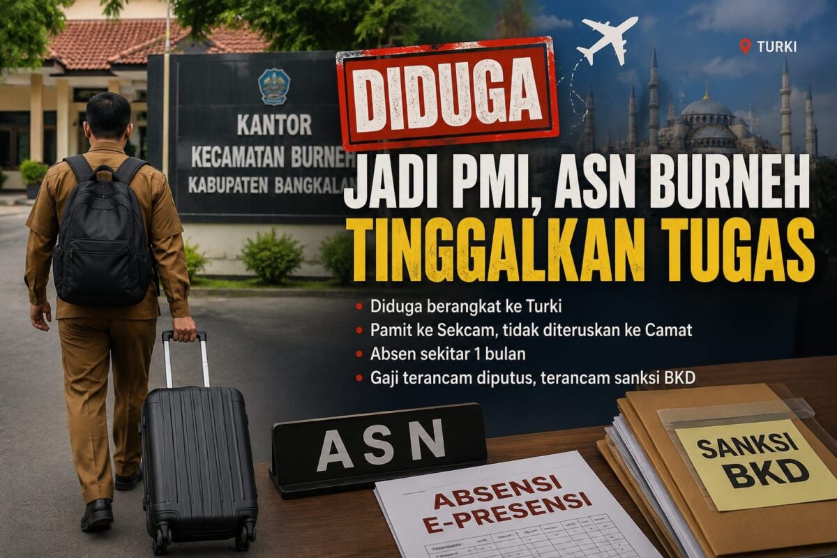 Diduga Jadi PMI, ASN Kecamatan Burneh Terancam Sanksi Disiplin