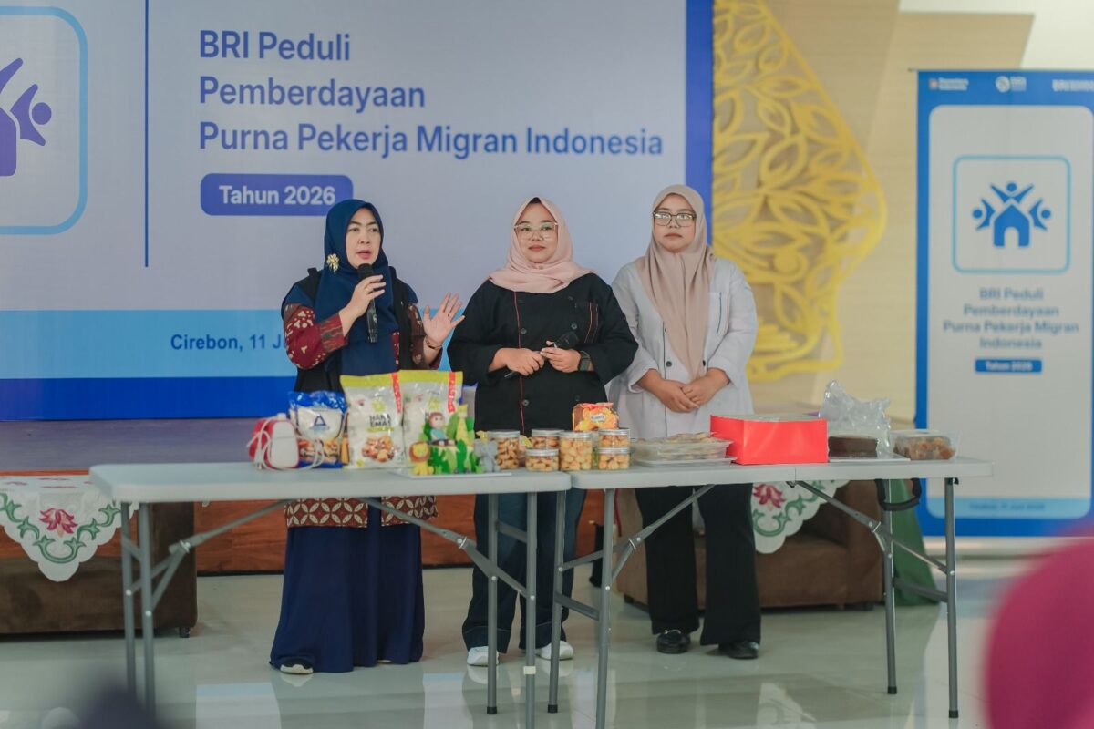 Puluhan Purna Pekerja Migran Indonesia di Cirebon Ikuti Pelatihan Kewirausahaan dari BRI Peduli