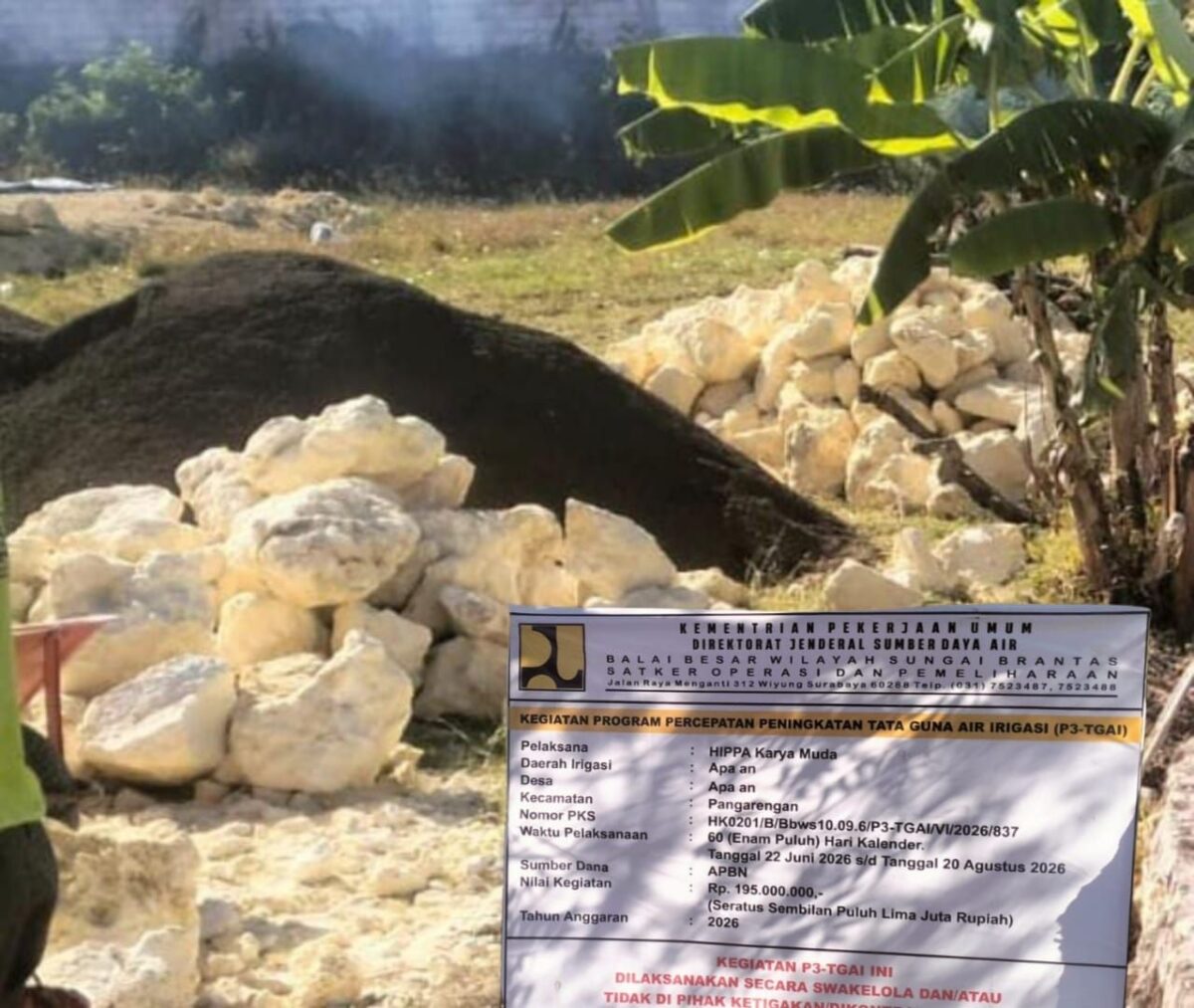 Ketidaksesuaian Proyek P3-TGAI Karya Muda Desa Apaan, Tenaga Ahli “Jika Tak Sesuai Spesifikasi Harus Dibongkar”