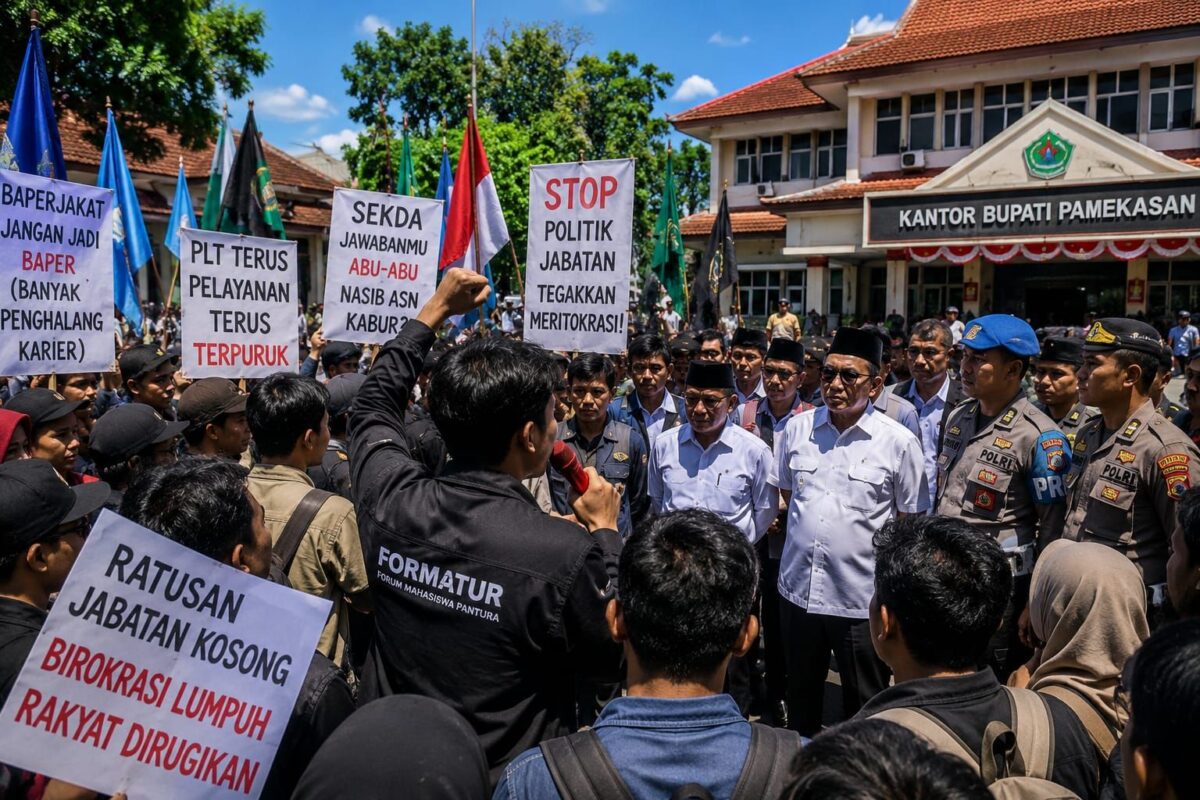 Tak Ada Kepastian Pengisian Jabatan, Demo Jilid III, FORMATUR Siap Gempur Pemkab Pamekasan