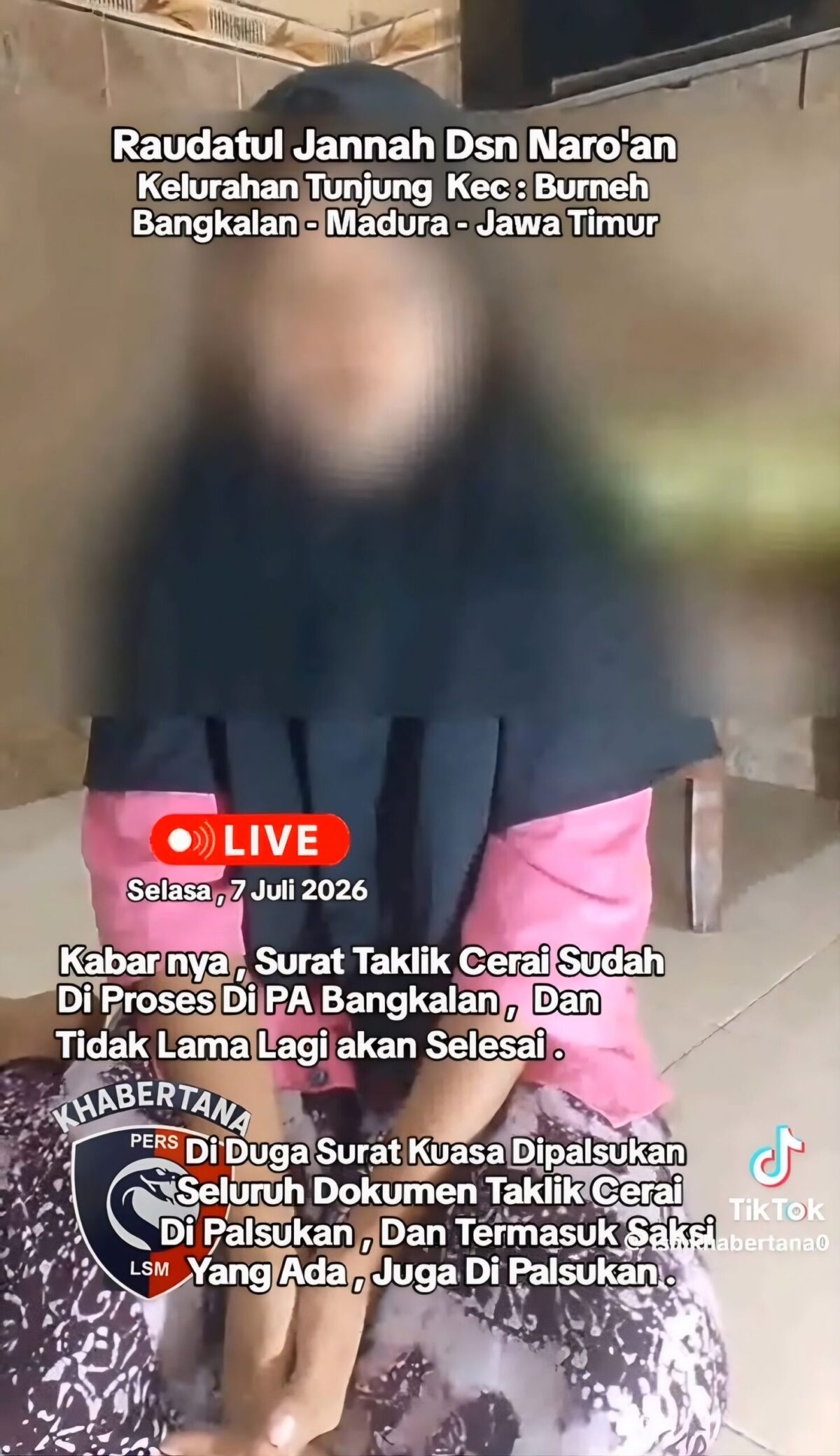 Viral Dugaan Gugatan Cerai Fiktif di PA Bangkalan, Istri Mengaku Tak Pernah Ajukan Cerai dan Sewa Advokat.