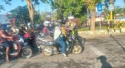 Wujudkan Kamseltibcarlantas, Kasat Lantas Polresta Sumenep AKP Beny Kuncoro Terjunkan Personel di Hari Awal Masuk Kerja