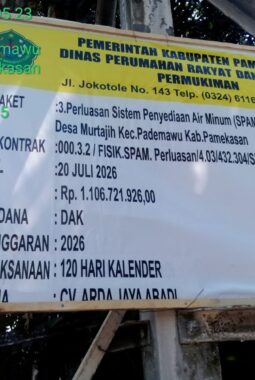 Besi Tulangan Proyek SPAM Murtajih Terukur 11,2 Milimeter, DPRKP Pamekasan Belum Beri Penjelasan