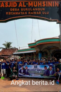 Rayakan HUT ke-25, Demokrat Muratara Turun ke Desa Gelar Gotong Royong dan Cek Kesehatan Gratis