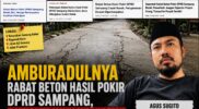 Diduga Semua Pekerjaan Proyek Rabat Beton Hasil Pokir DPRD Sampang “KACAU” 