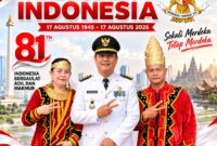 Kenakan Baju Adat Nias, Firman Giawa Tampilkan Wajah Kebinekaan di HUT ke-81 RI
