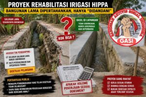 BBWS Brantas Ambil Tindakan Pekerjaan Proyek P3-GAI di Nyalabuh Laok, GASI Desak Pengembalian dana.