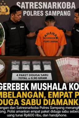 Polisi Gerebek Mushala Kosong di Tambelangan, Empat Paket Diduga Sabu Diamankan