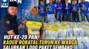 HUT ke-28 PAN, Kader Robatal Pilih Turun ke Warga Ketimbang Sekedar Seremonial