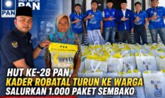 HUT ke-28 PAN, Kader Robatal Pilih Turun ke Warga Ketimbang Sekedar Seremonial