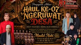 Pengajian Akbar Maulid Nabi dan houl mba buyut Halima di Desa Gempol kurung gresik Dipadati Ratusan Warga