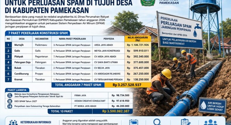 Rp3,25 Miliar Anggaran SPAM Tersebar di Tujuh Desa Pamekasan, Masyarakat Diharapkan Ikut Mengawasi