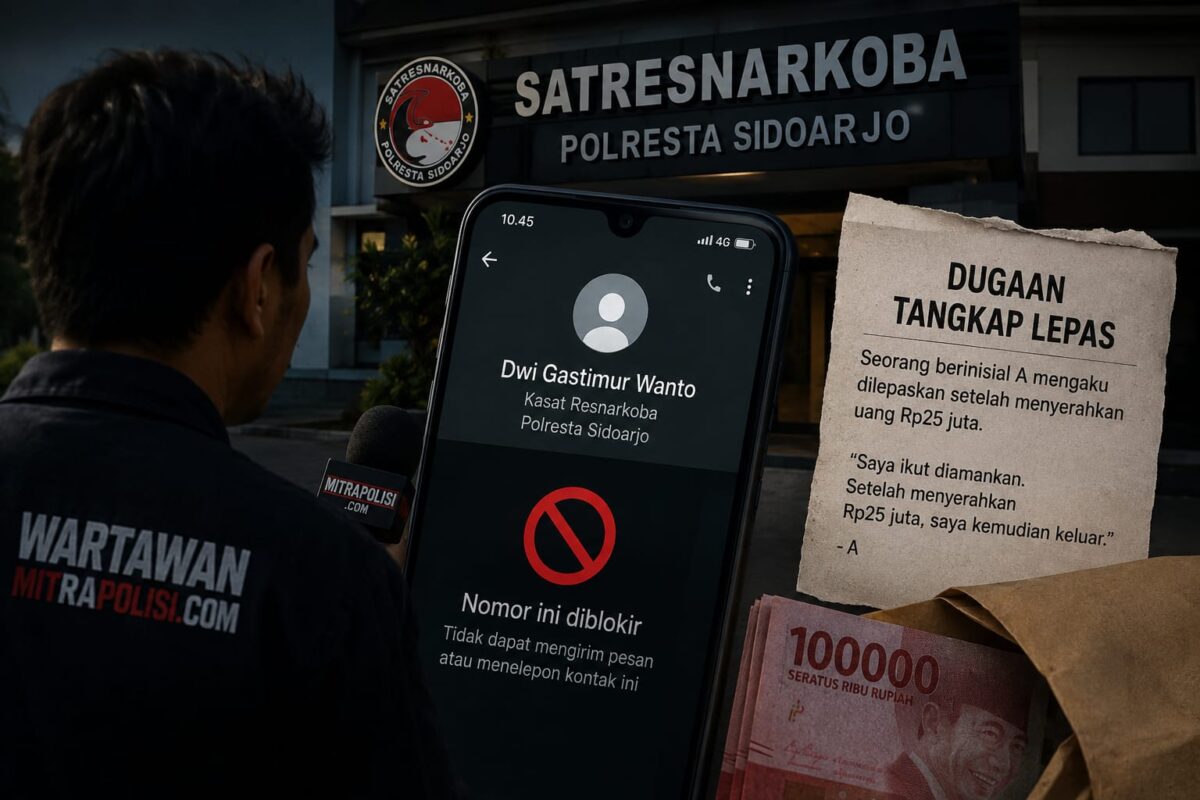 Mengaku Setor Rp25 Juta Usai Diamankan, Wartawan yang Konfirmasi Klaim Diblokir Kasat Reskoba