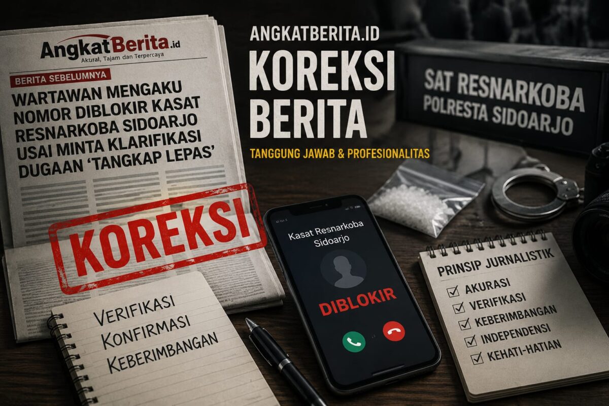 Koreksi Pemberitaan Dugaan “Tangkap Lepas” dalam Penanganan Perkara Narkotika di Sidoarjo
