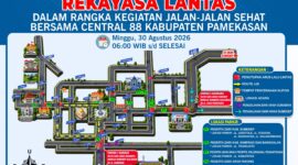JJS Central 88 Pamekasan, Polisi Alihkan Sejumlah Arus Lalu Lintas