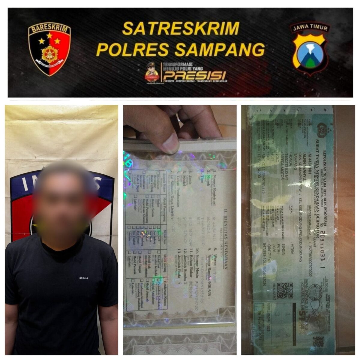Pelarian Berakhir di Jalan Trunojoyo, DPO Curat Dibekuk Tim URC Polres Sampang