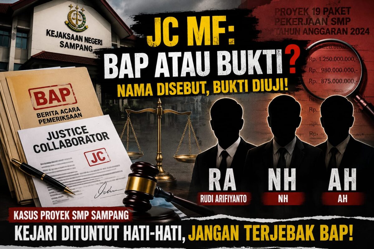 justice collaborator MF Jadi Babak Baru Proyek SMP, Kredibilitas BAP dan Ketelitian Kejari Sampang Kini Diuji