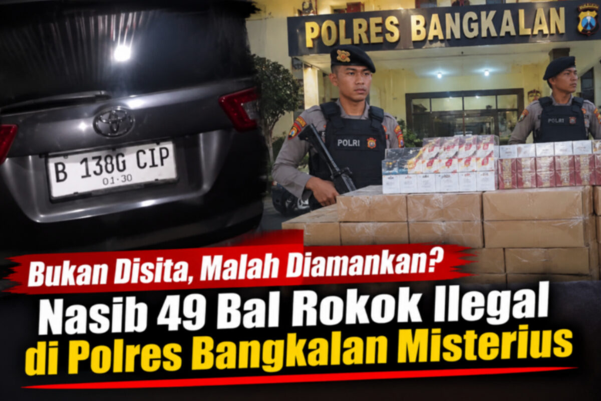 Polres Bangkalan Lepas Sopir Rokok Ilegal, Barang Bukti Kemana?