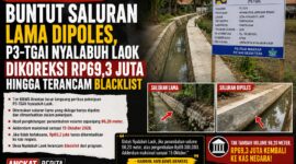 Buntut Saluran Lama Dipoles, P3-TGAI Di Pamekasan di Denda Hingga Terancam Blacklist 