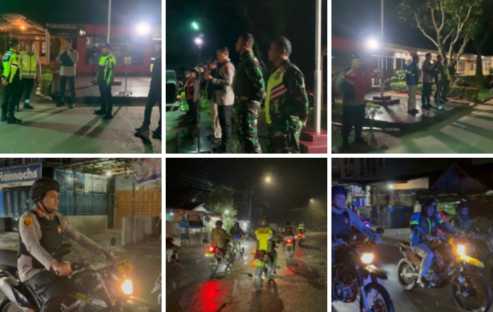 Perkuat Sinergitas Kapolres Binjai Bersama Forkopimda Laksanakan Patroli Gabungan Skala Besar