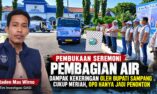 Pembukaan Seremoni Pembagian Air Dampak Kekeringan oleh Bupati Sampang Meriah, OPD Hanya Jadi Penonton