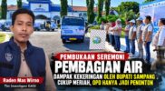Pembukaan Seremoni Pembagian Air Dampak Kekeringan oleh Bupati Sampang Meriah, OPD Hanya Jadi Penonton