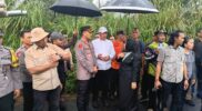 *Gubernur Sumut Bersama Kapolres Binjai dan Plt. Bupati Langkat Tinjau Jalan Longsor di Desa Telagah